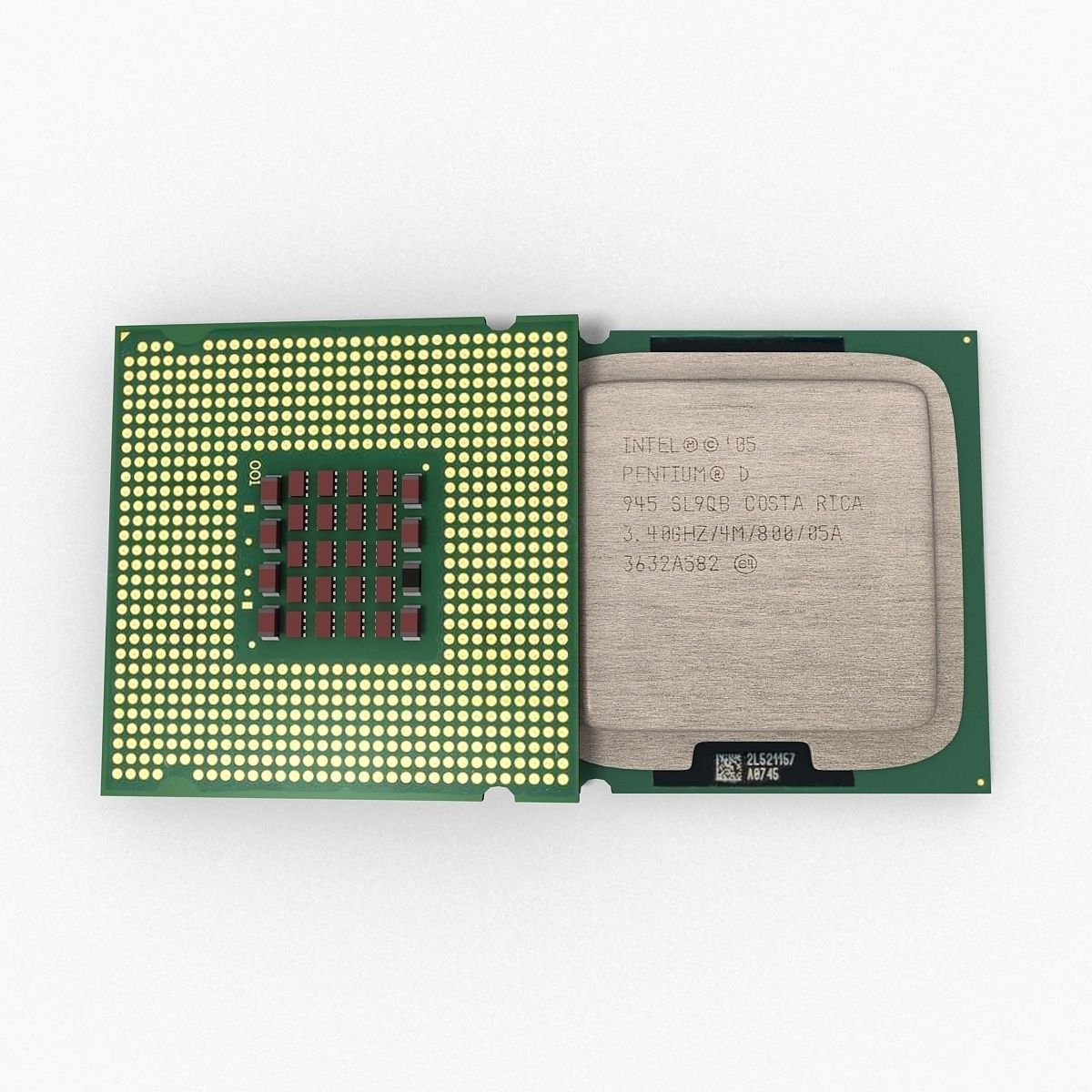 Intel Pentium D 3D model_5