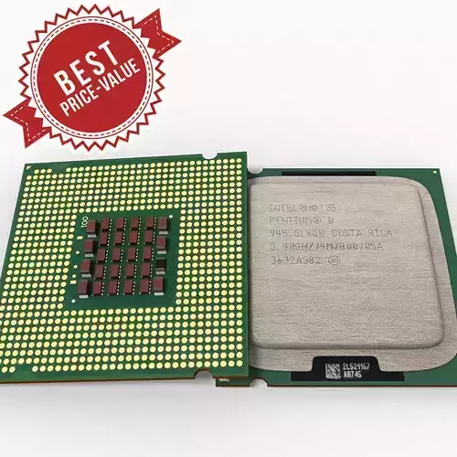 Intel Pentium D 3D model Intel Pentium D 3D model