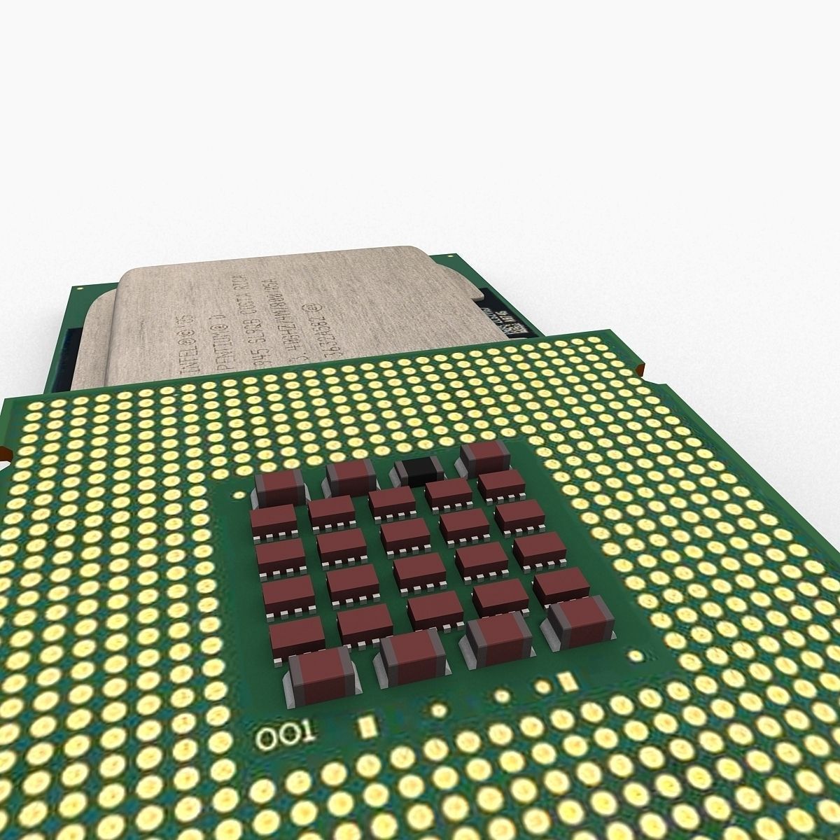 Intel Pentium D 3D model_14
