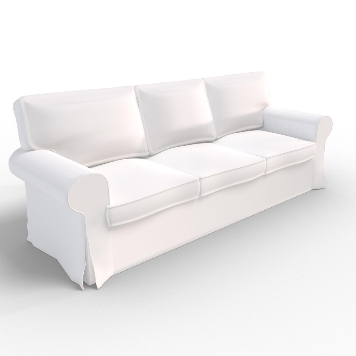 Sofa Chair 3 sides 3D model_5
