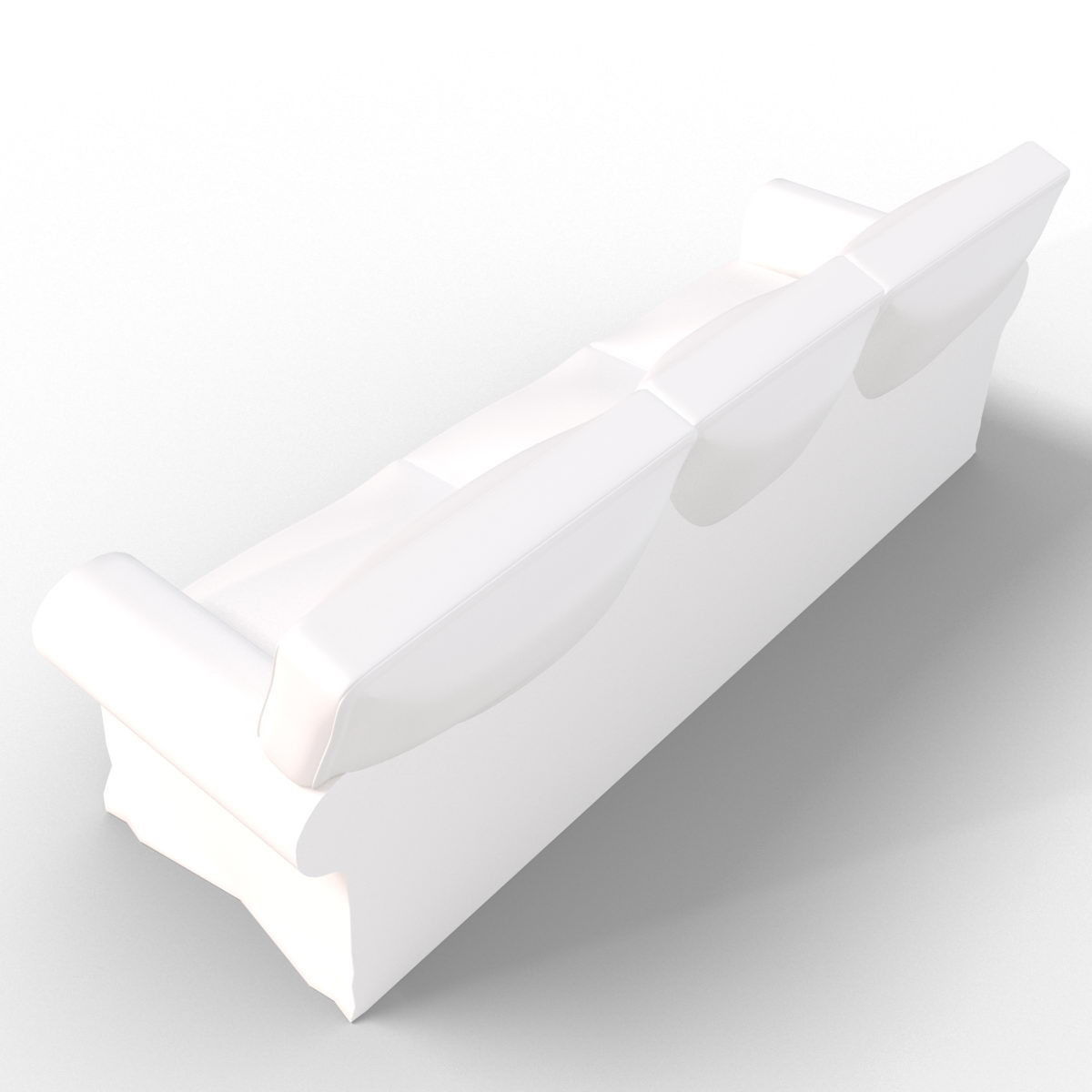 Sofa Chair 3 sides 3D model_2