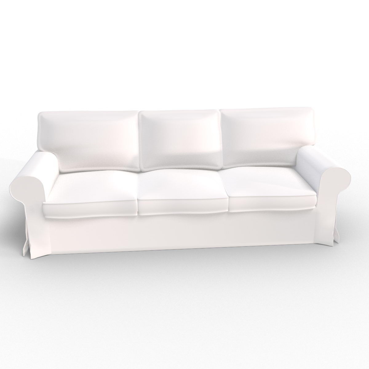 Sofa Chair 3 sides 3D model_1