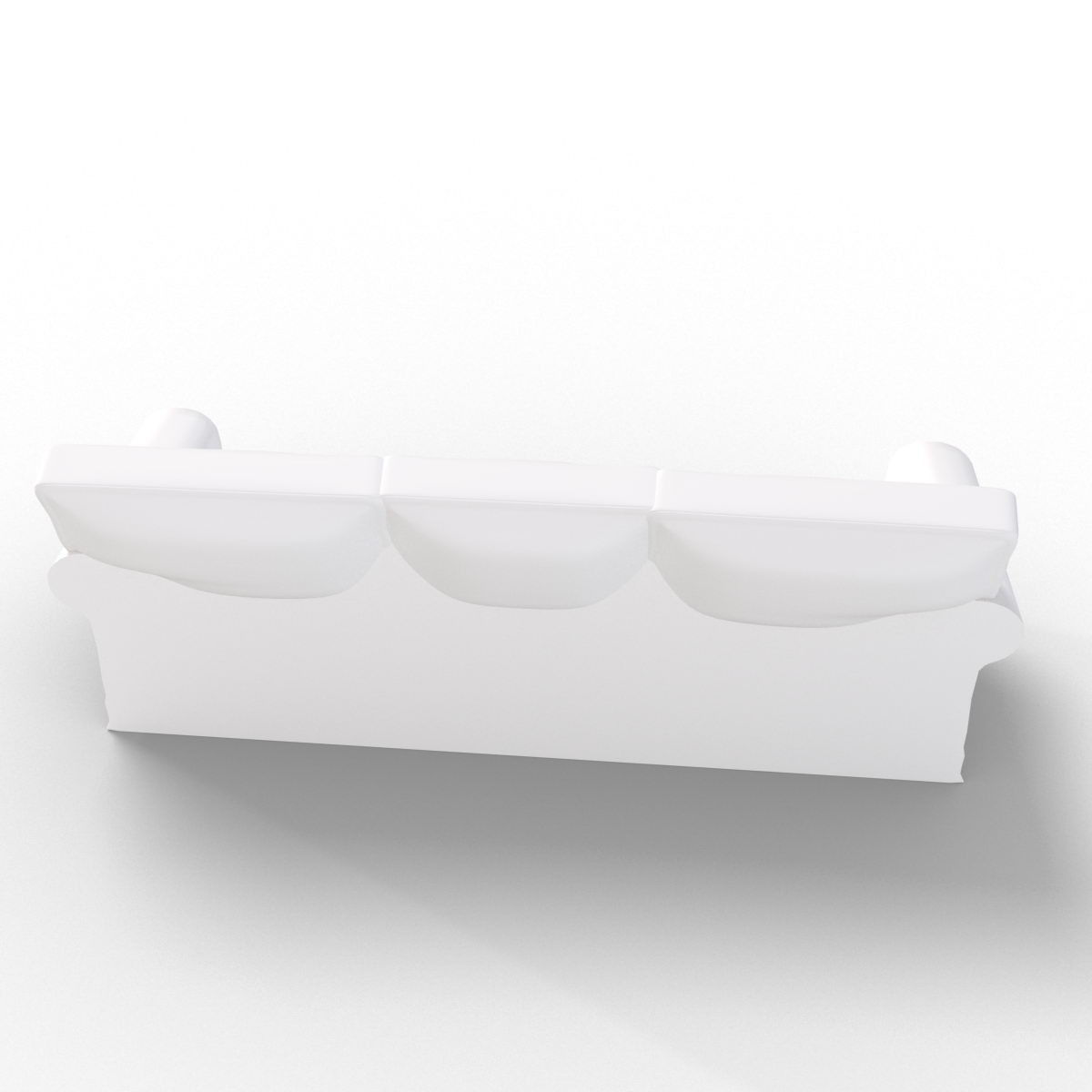 Sofa Chair 3 sides 3D model_6