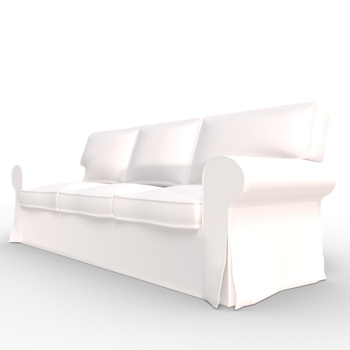 Sofa Chair 3 sides 3D model_4
