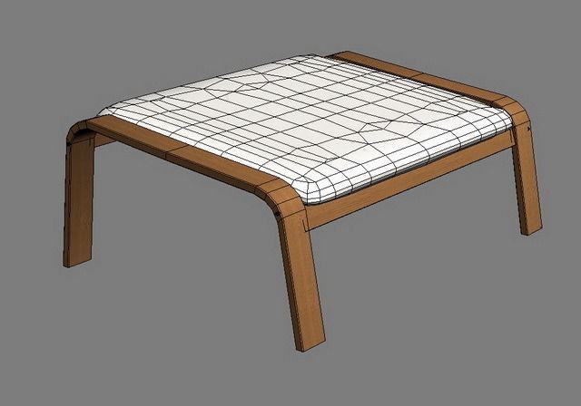 Sofa foot 3D model_10