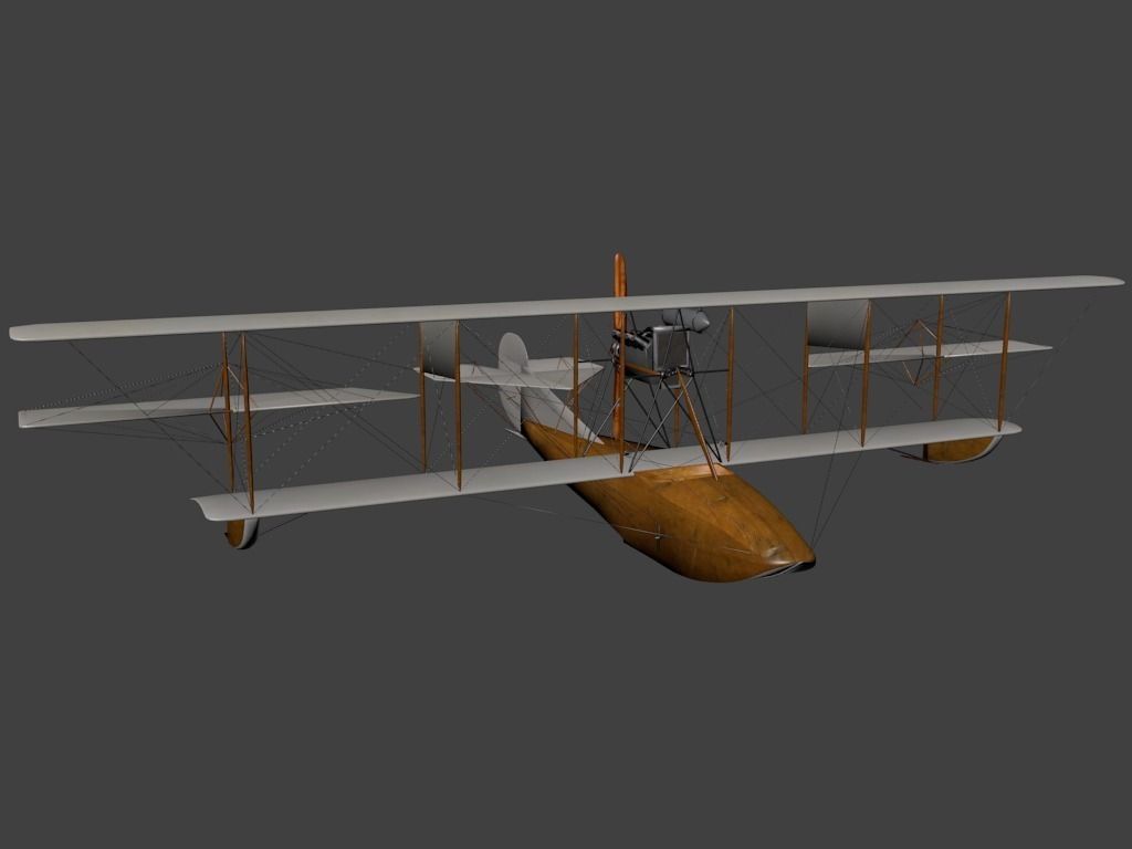 Curtiss Models F Free low-poly 3D model_0