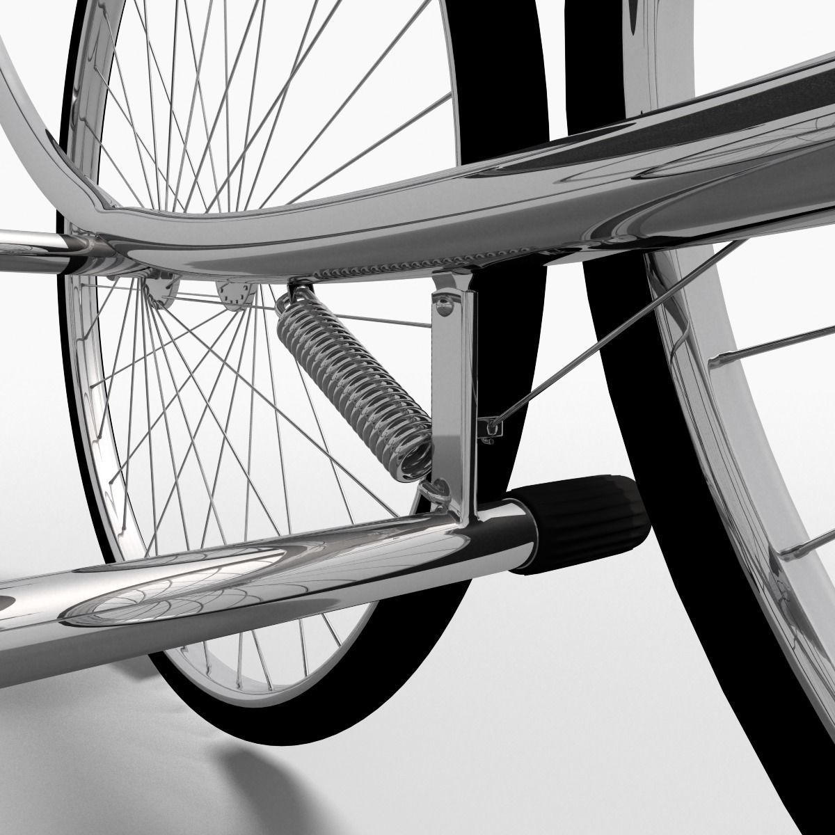 Retro stroller 3D model_6