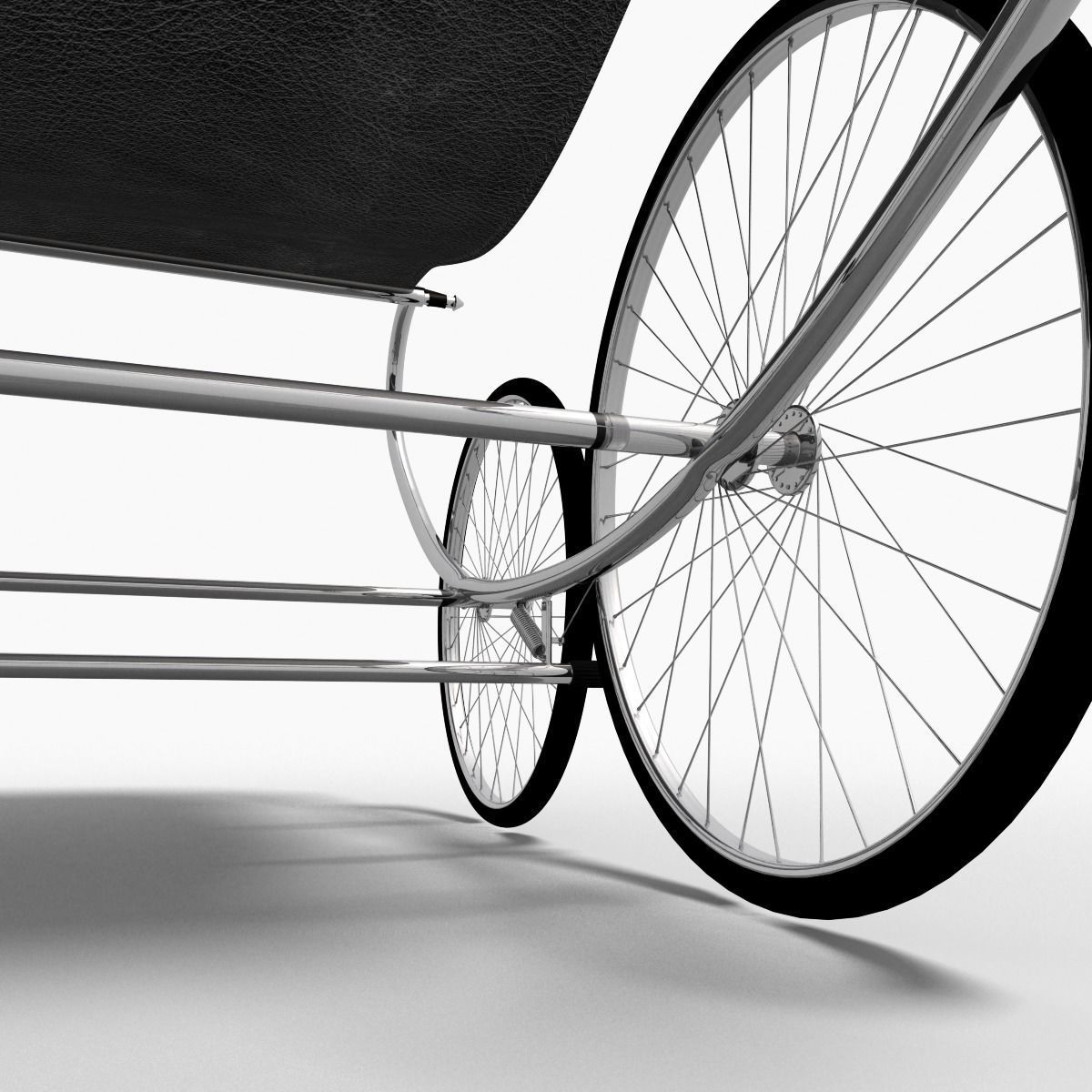 Retro stroller 3D model_14