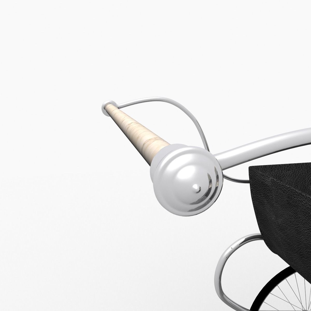 Retro stroller 3D model_13