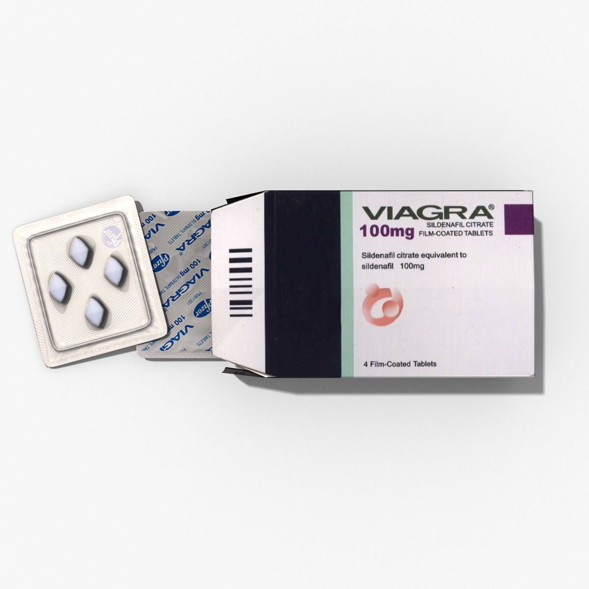 Viagra box of pills 3D model_5