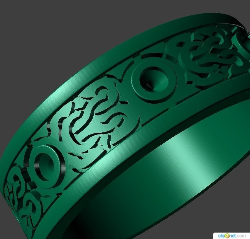 Ring Gold 3D print model_3