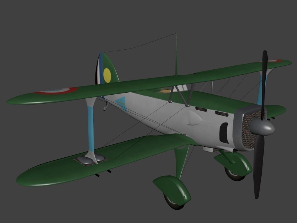 3D asset Bleriot SPAD S 510 CGTrader