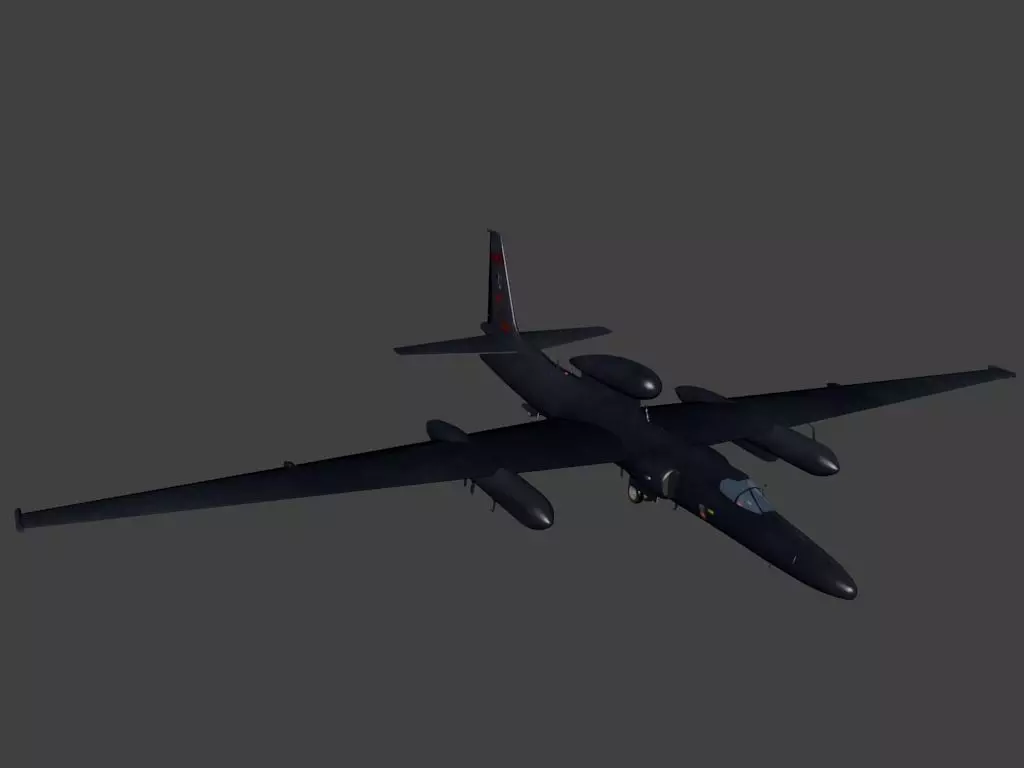 Lockheed U 2 Low-poly 3D model