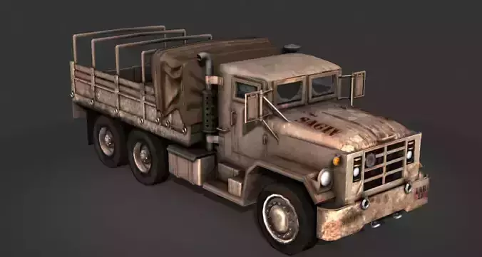 M923 Transport Truck Free low-poly 3D model