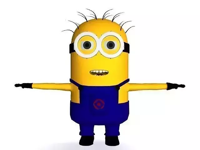 Minion 3D model with Biped rig 3D model