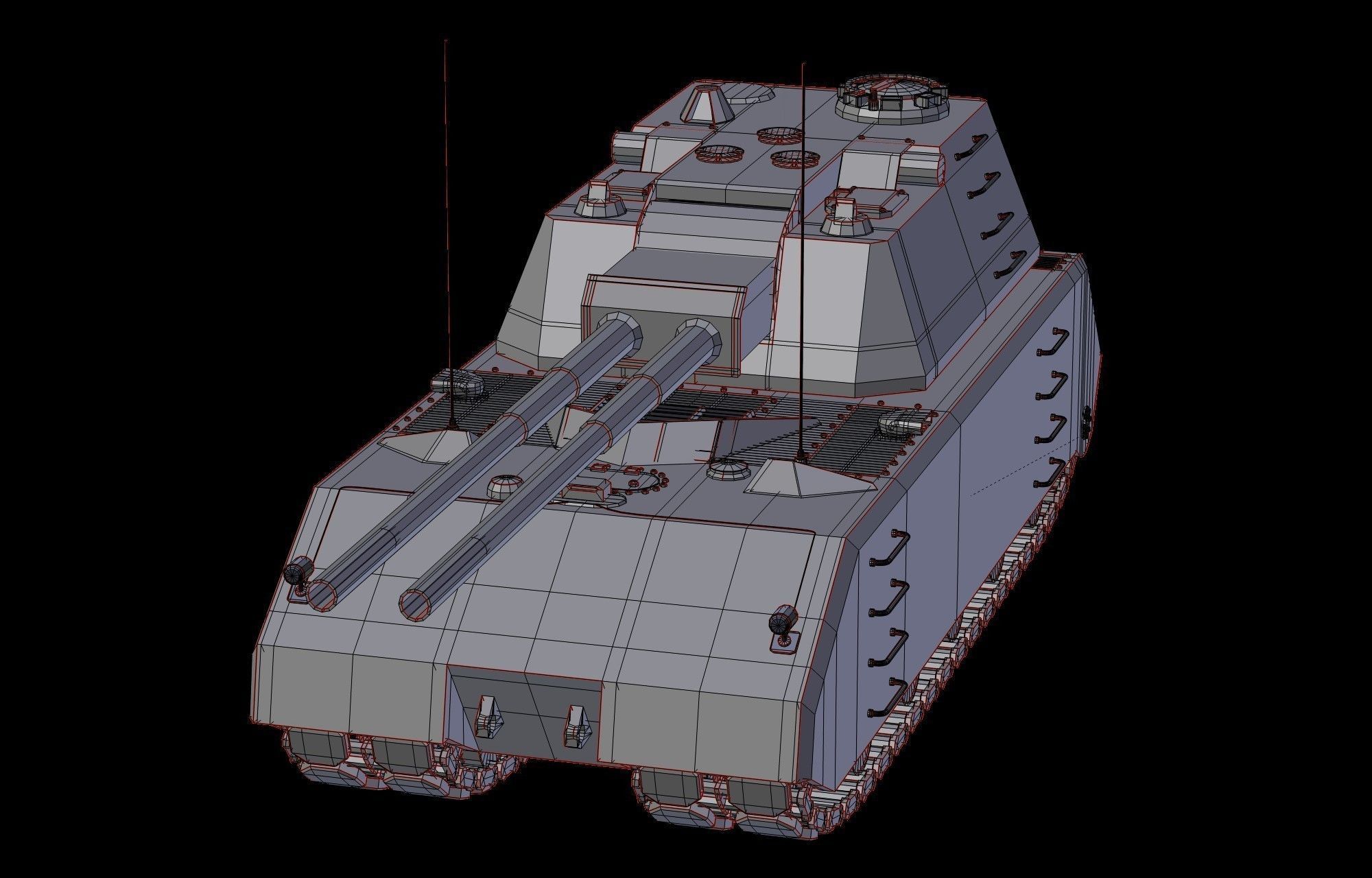 Weiss Maus Free low-poly 3D model_19