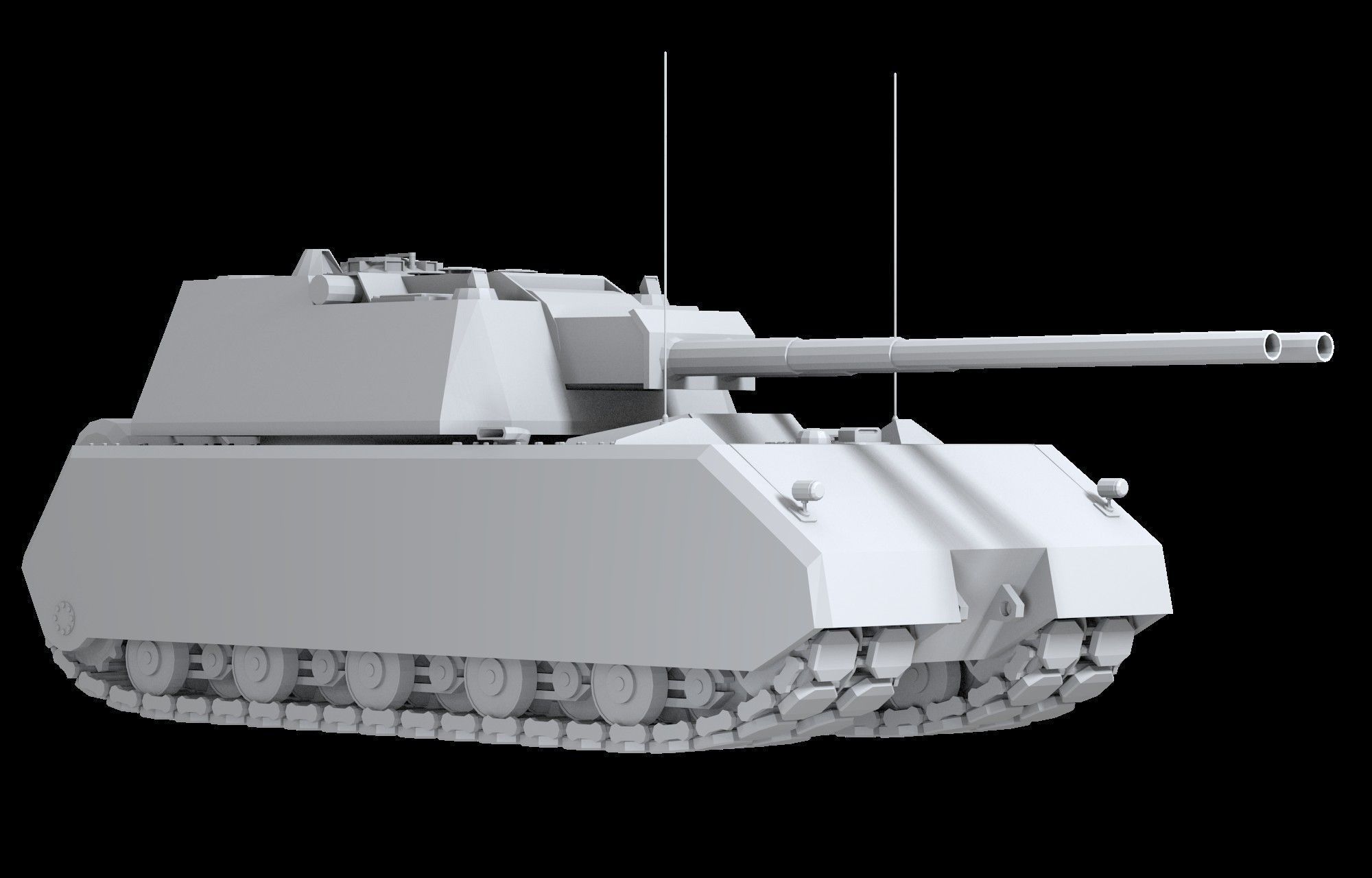 Weiss Maus Free low-poly 3D model_17