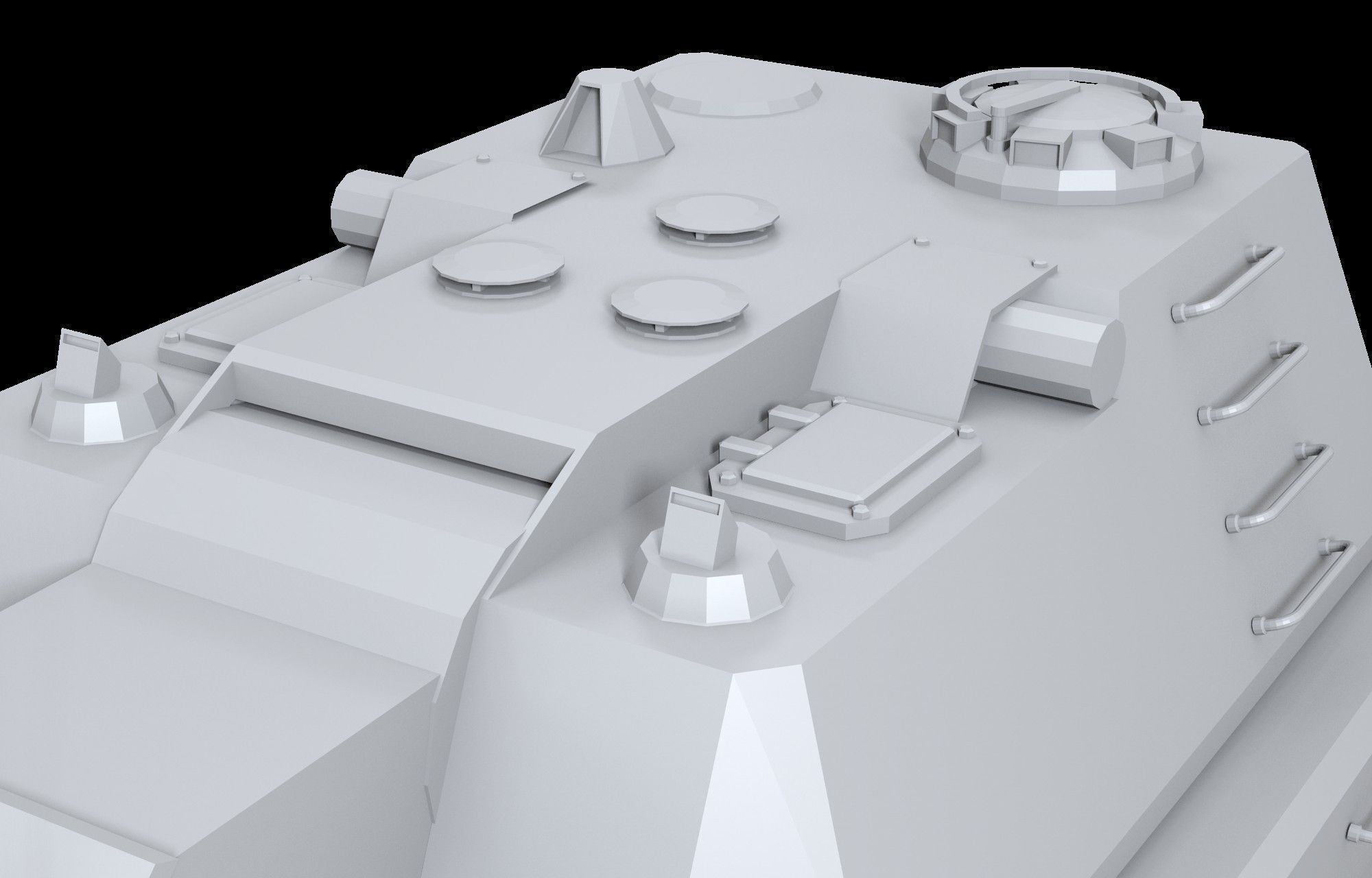 Weiss Maus Free low-poly 3D model_7