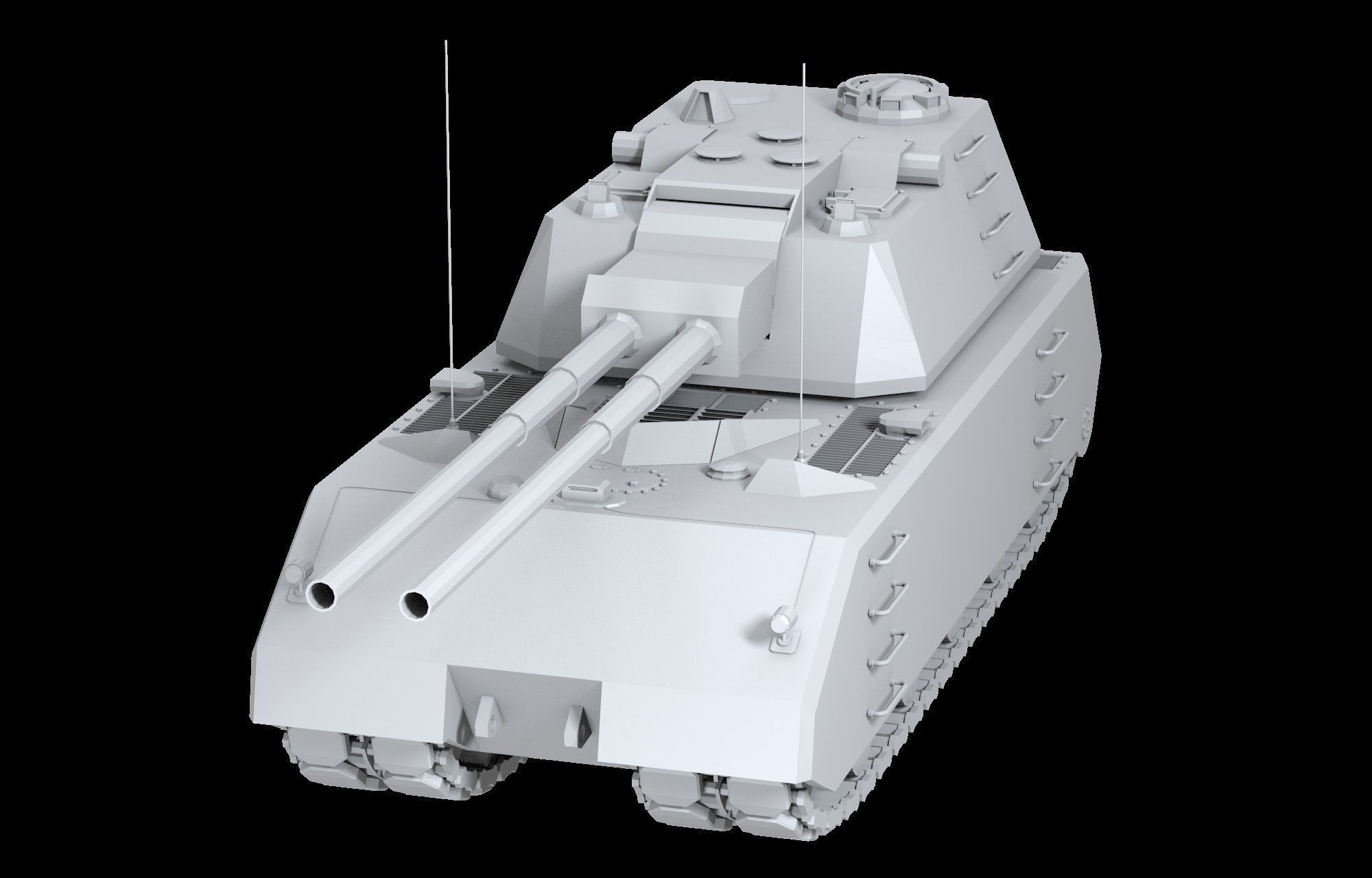 Weiss Maus Free low-poly 3D model_18