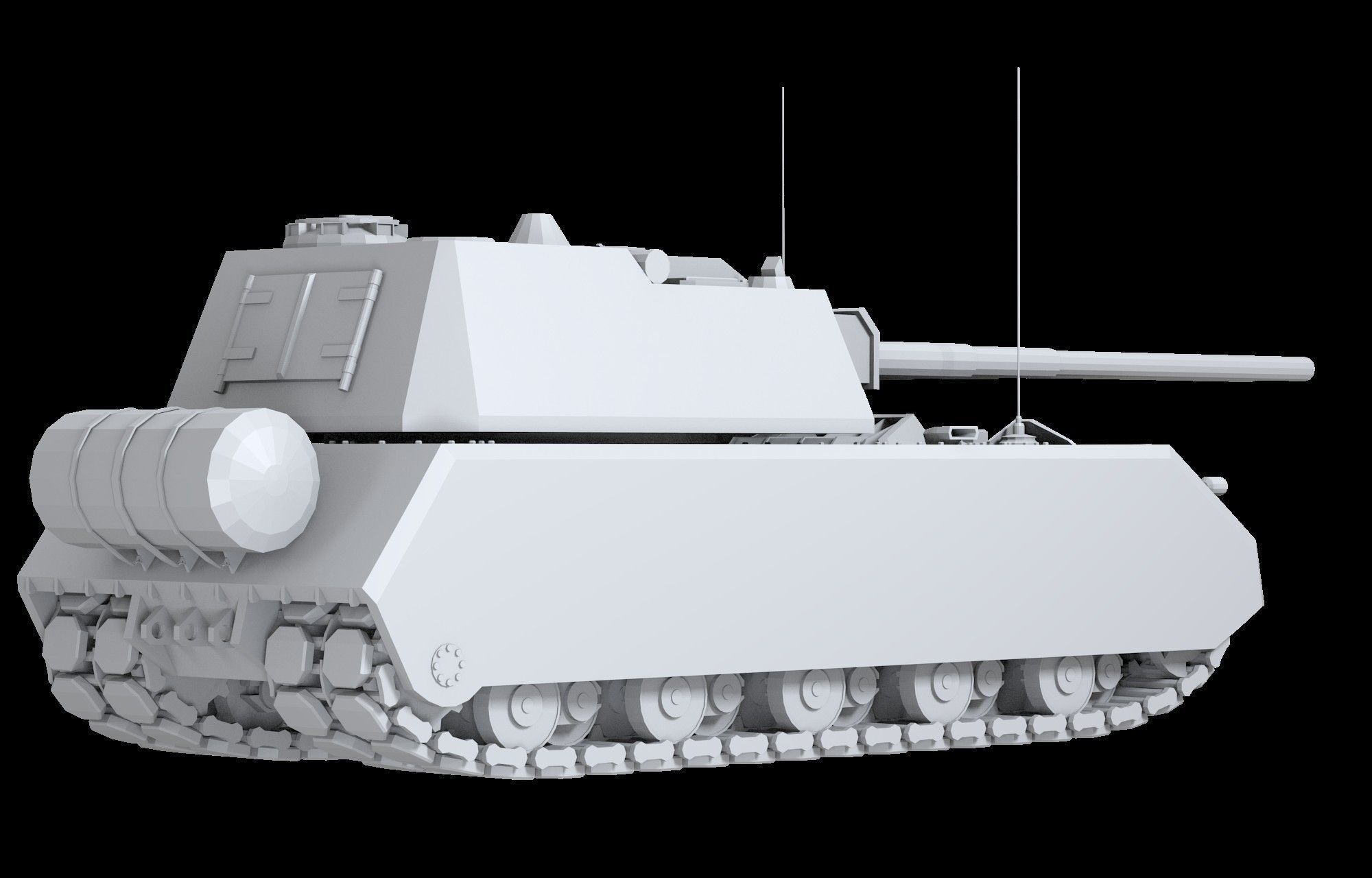 Weiss Maus Free low-poly 3D model_14