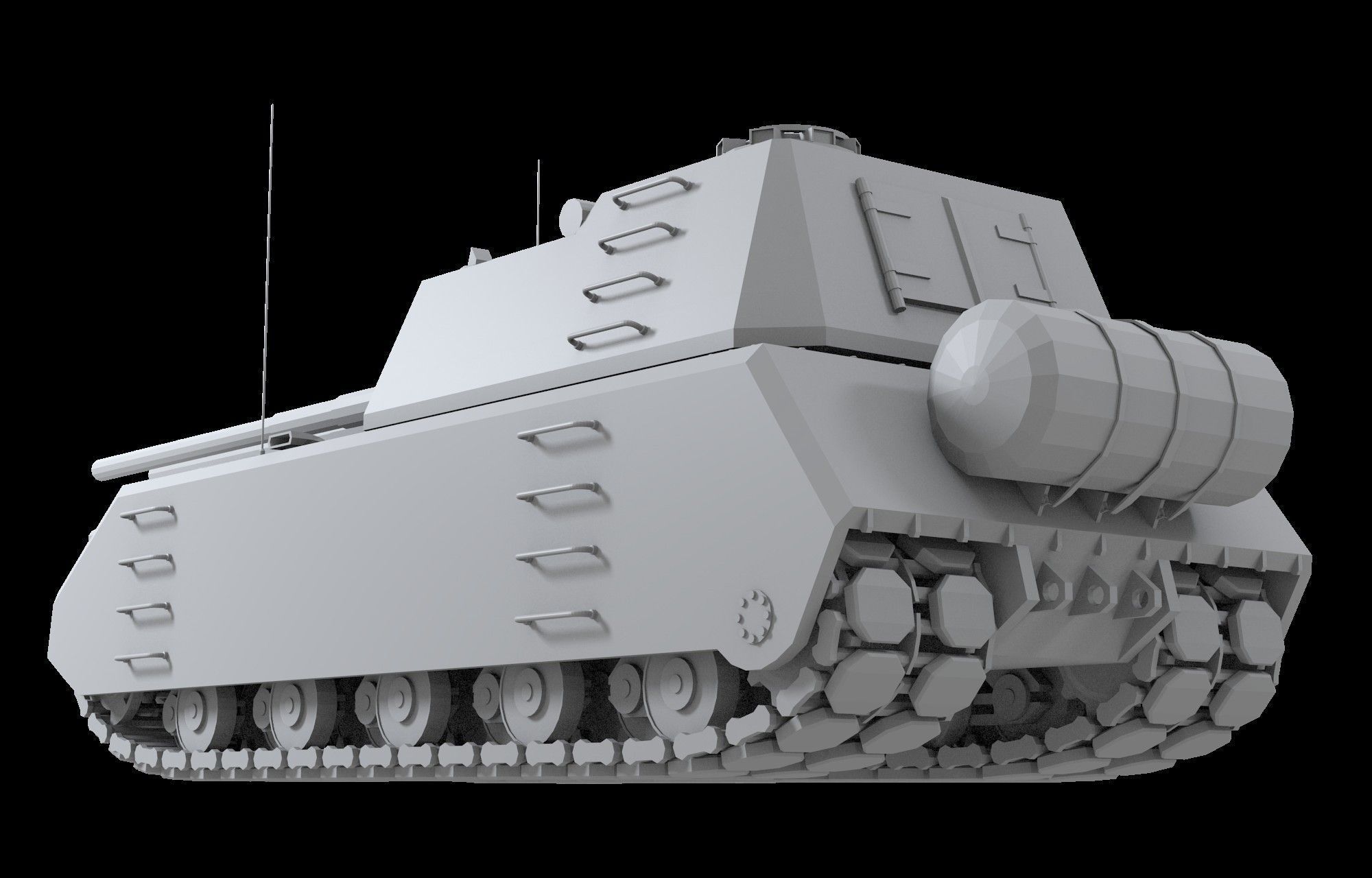Weiss Maus Free low-poly 3D model_10