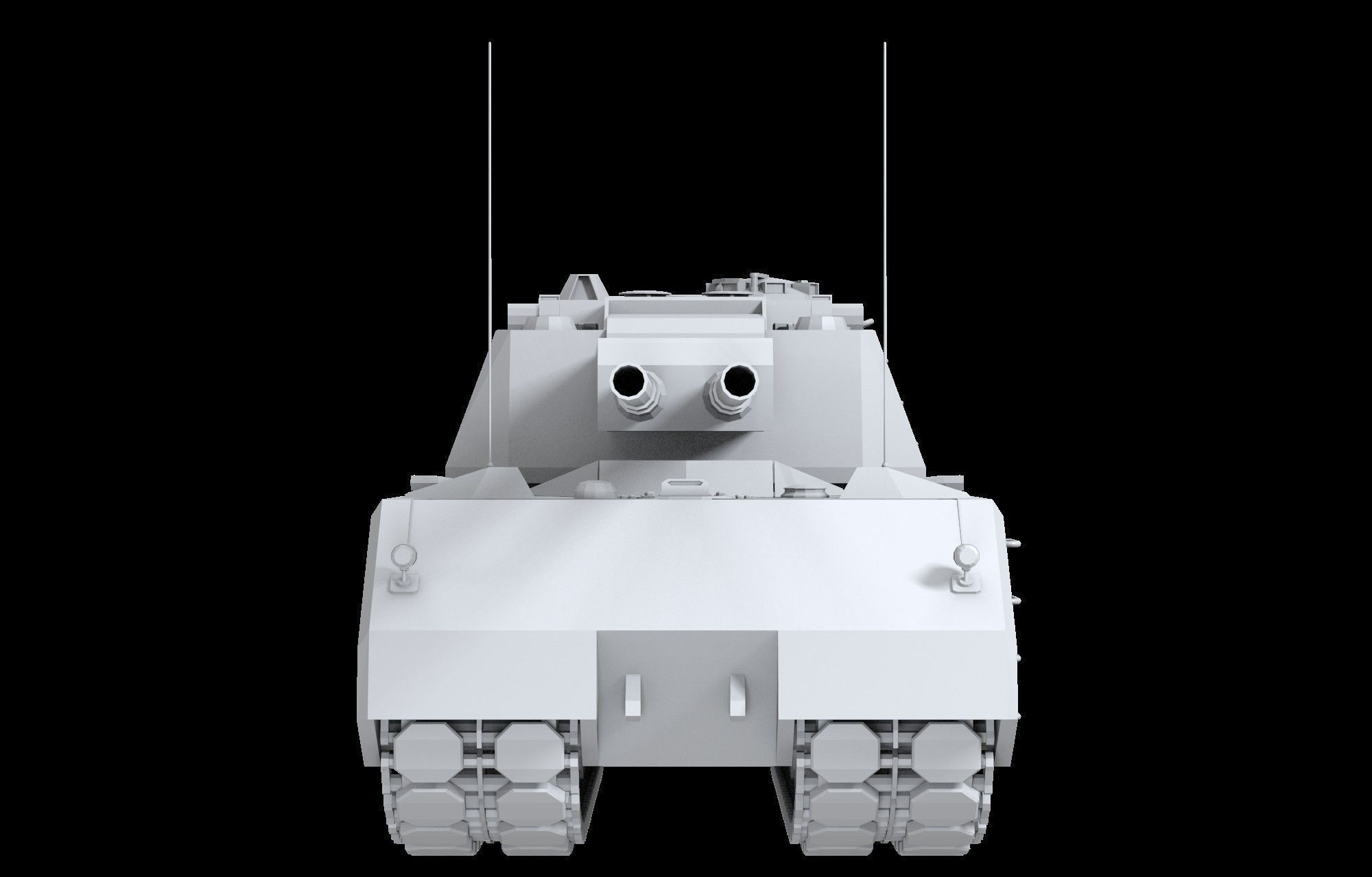 Weiss Maus Free low-poly 3D model_6