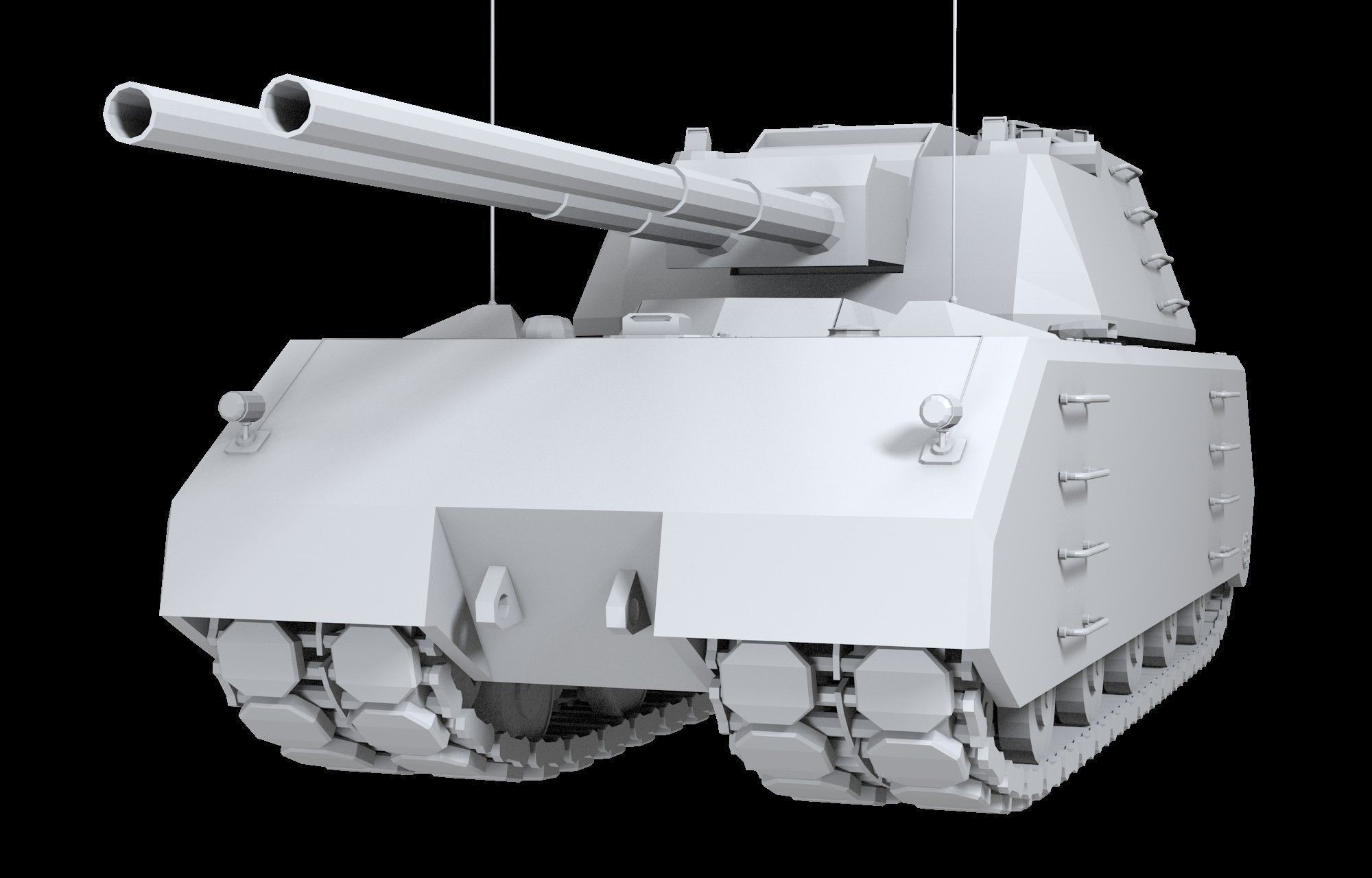 Weiss Maus Free low-poly 3D model_2