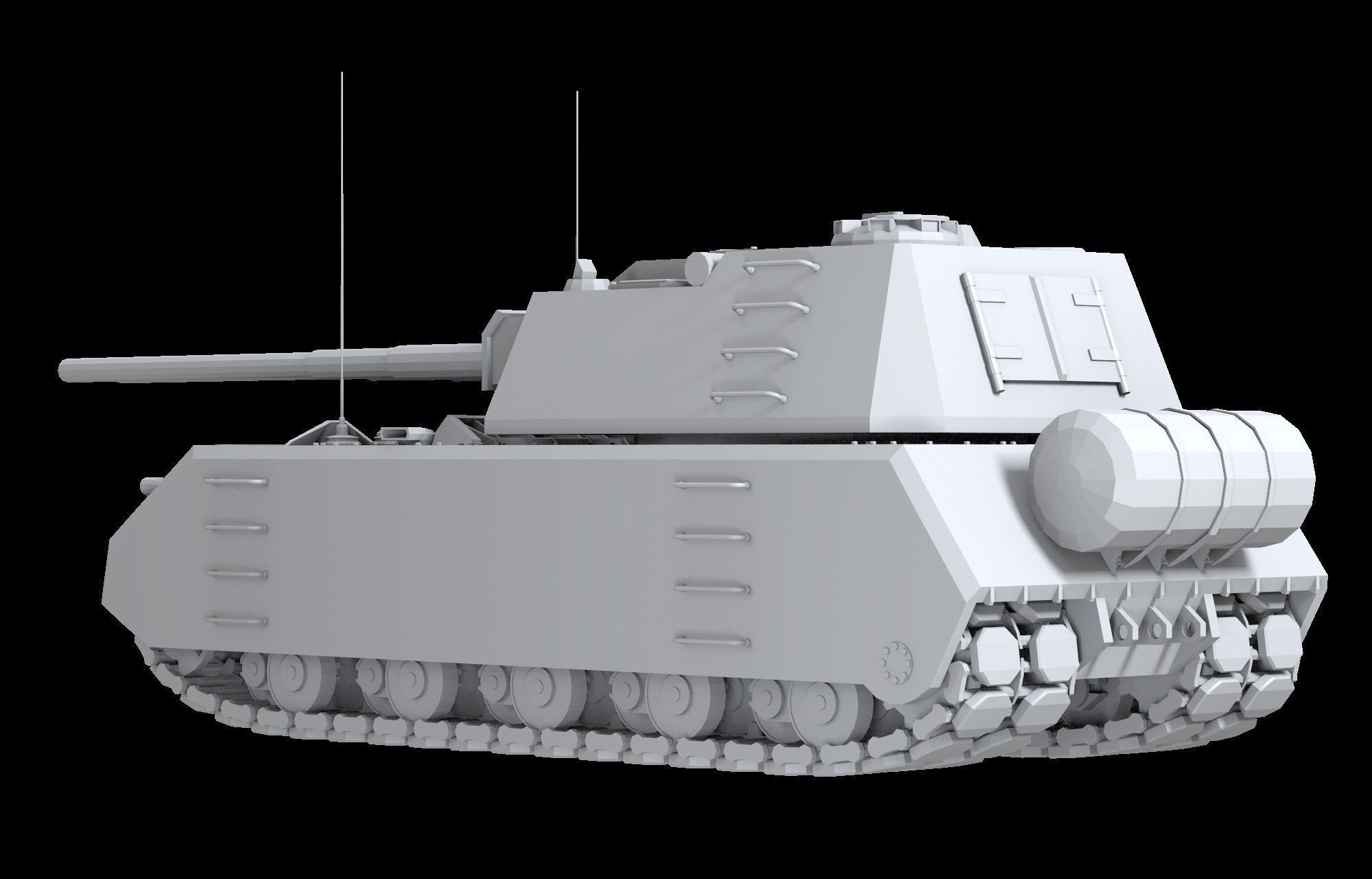 Weiss Maus Free low-poly 3D model_12