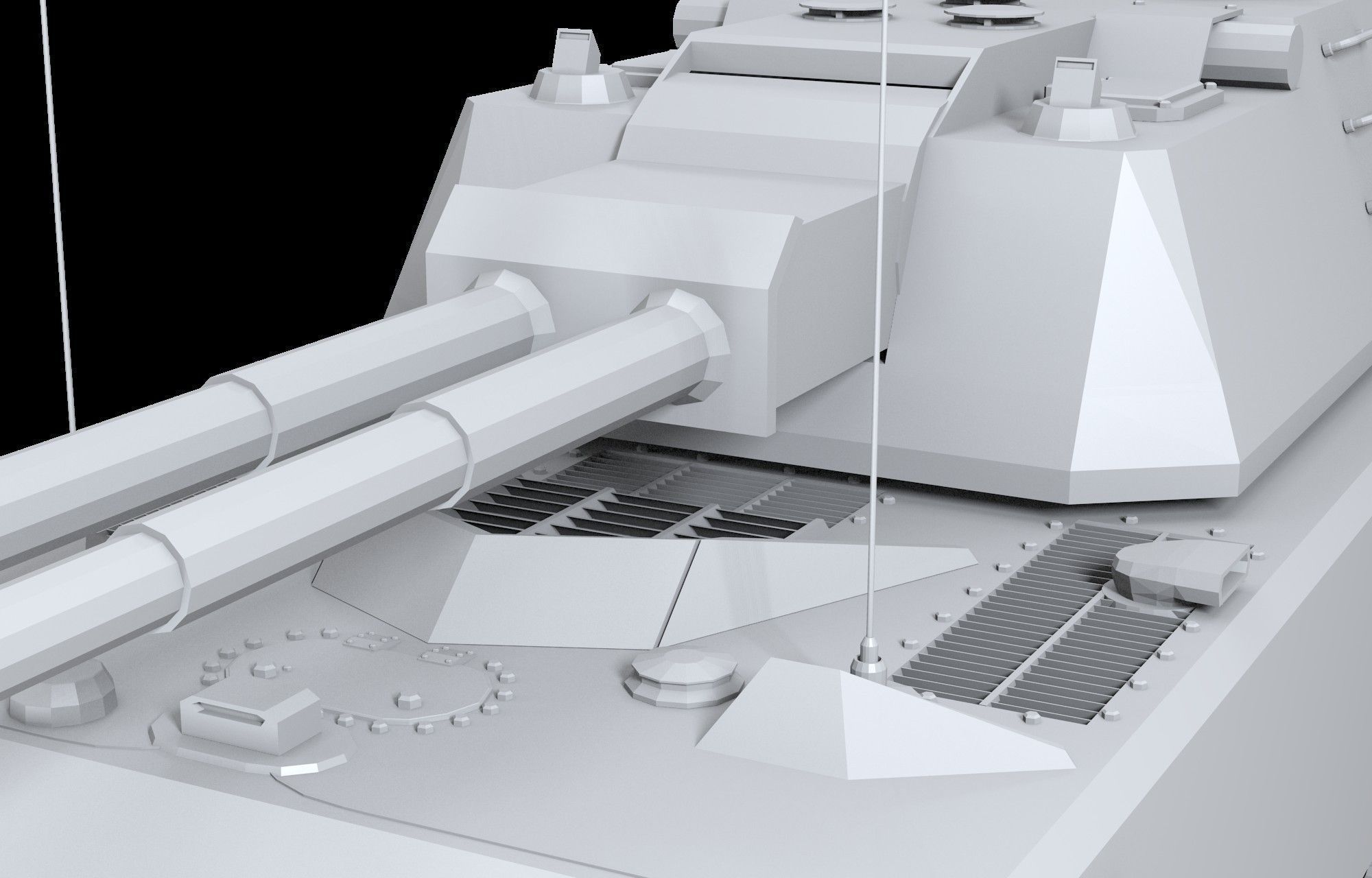 Weiss Maus Free low-poly 3D model_5