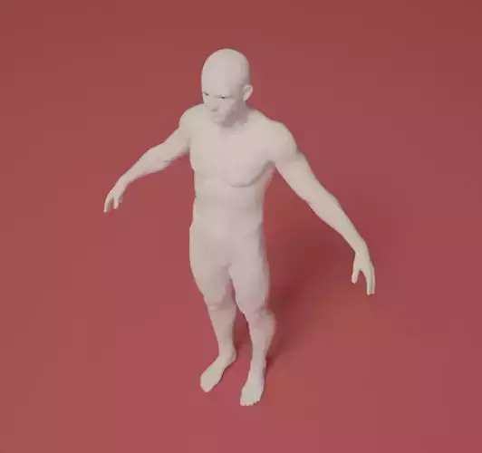 Synthetic humanoid 3D model