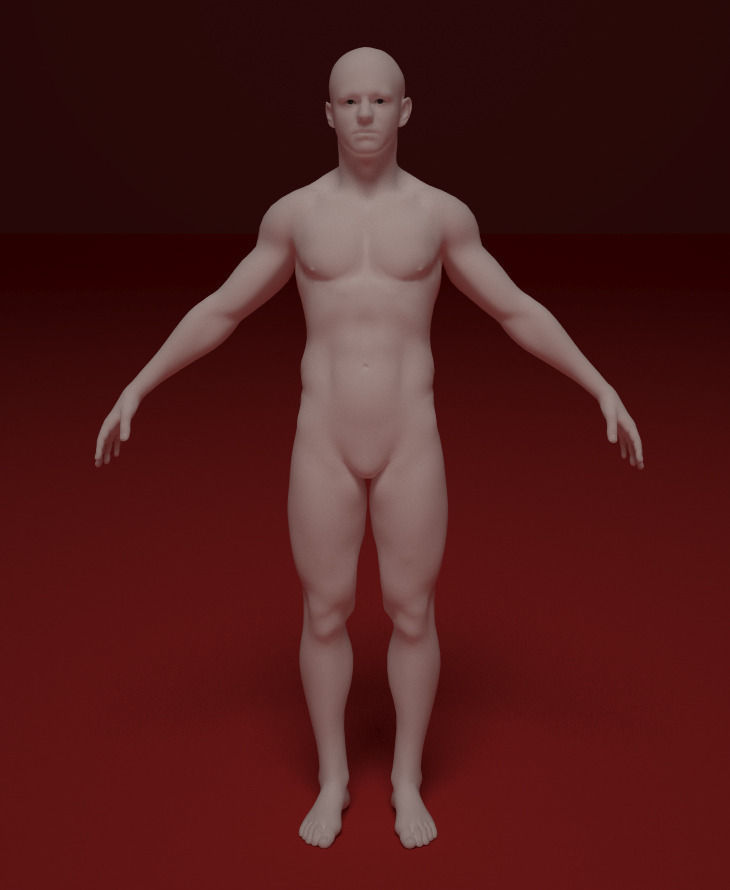 Synthetic humanoid 3D model_3