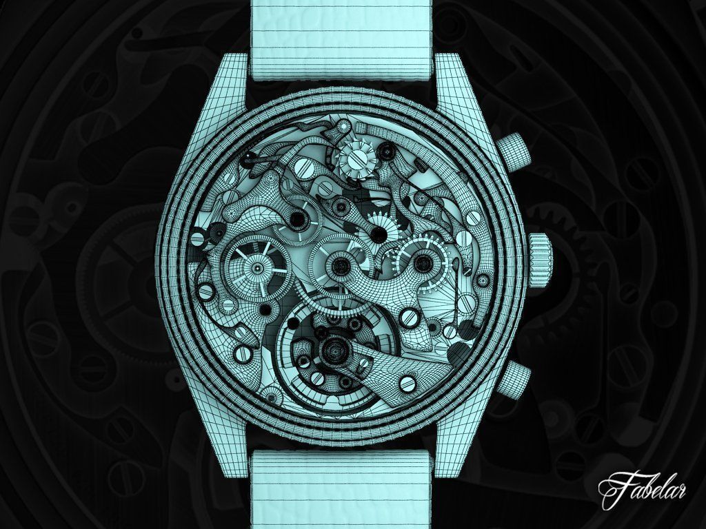 Watch mechanical 3D model_4