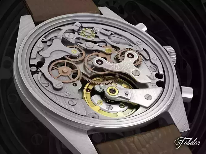 Watch mechanical 3D model