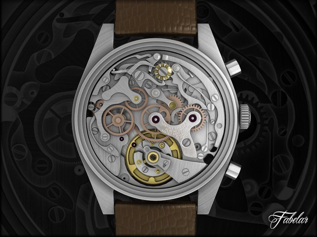 Watch mechanical 3D model_1