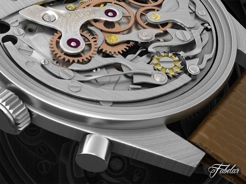 Watch mechanical 3D model_2