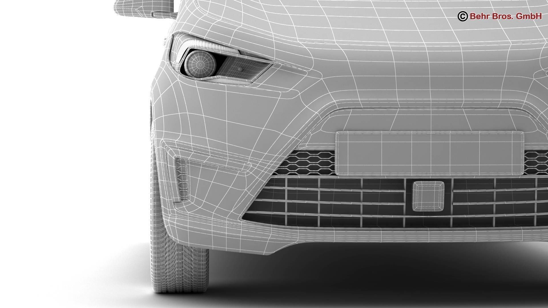 Generic City Car 3D model_21