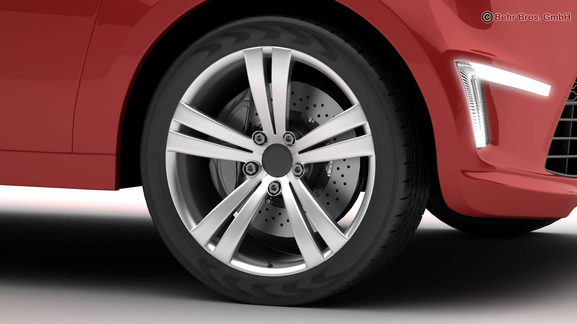 Generic City Car 3D model_8