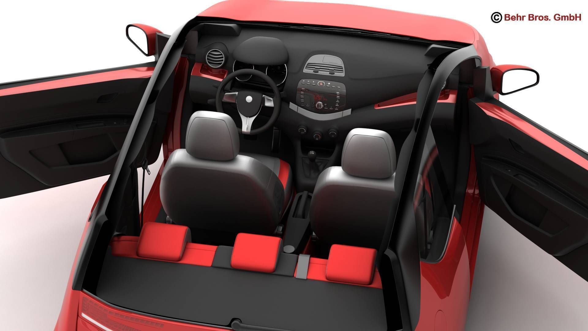 Generic City Car 3D model_12