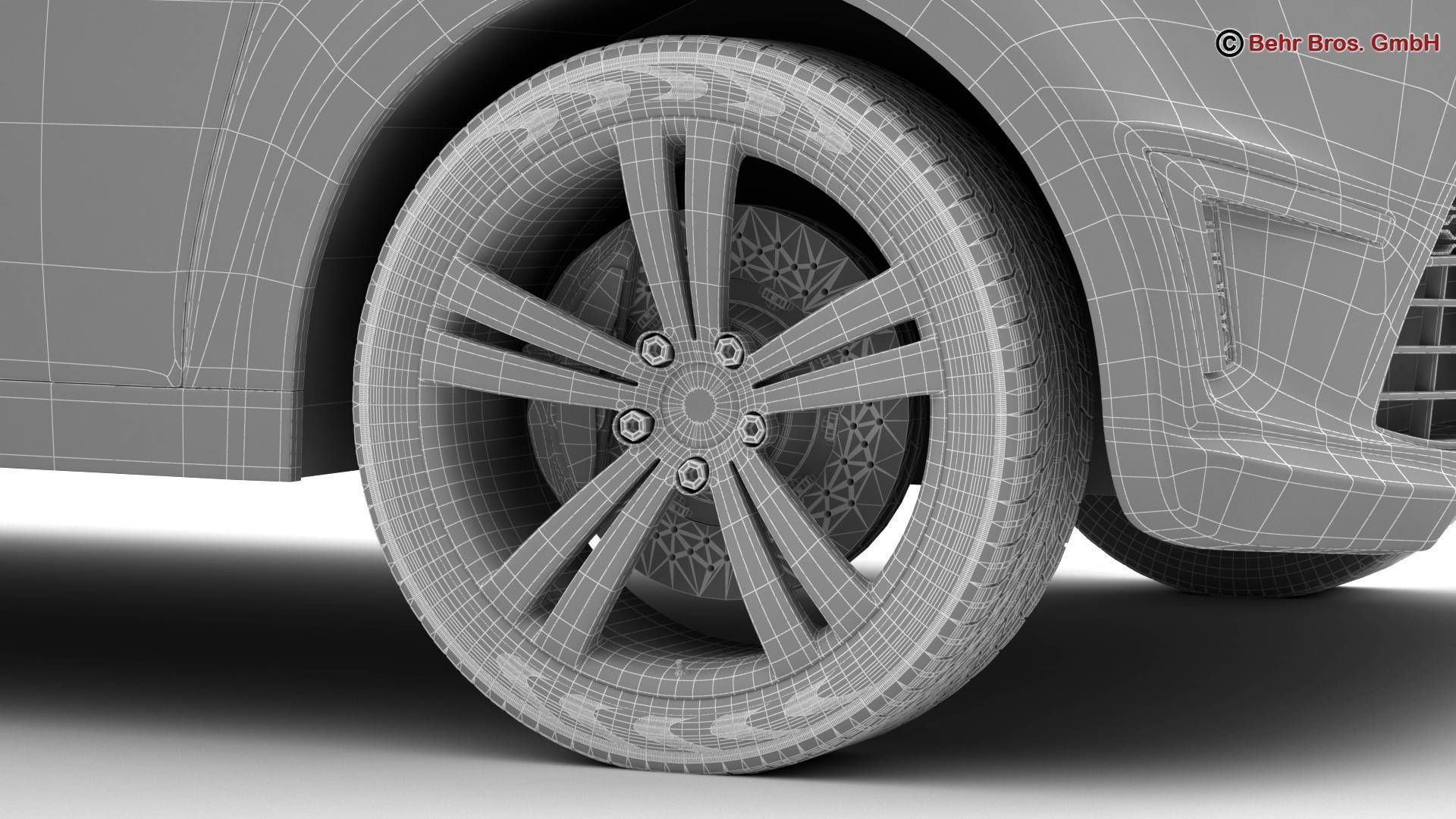 Generic City Car 3D model_22