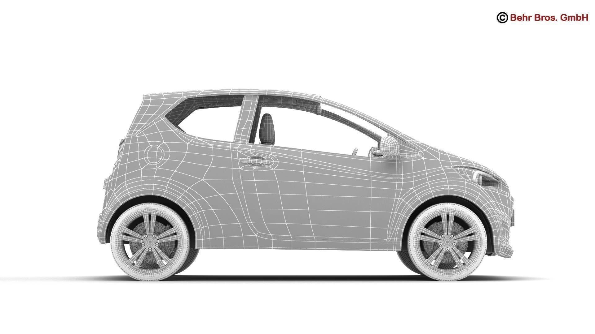 Generic City Car 3D model_19