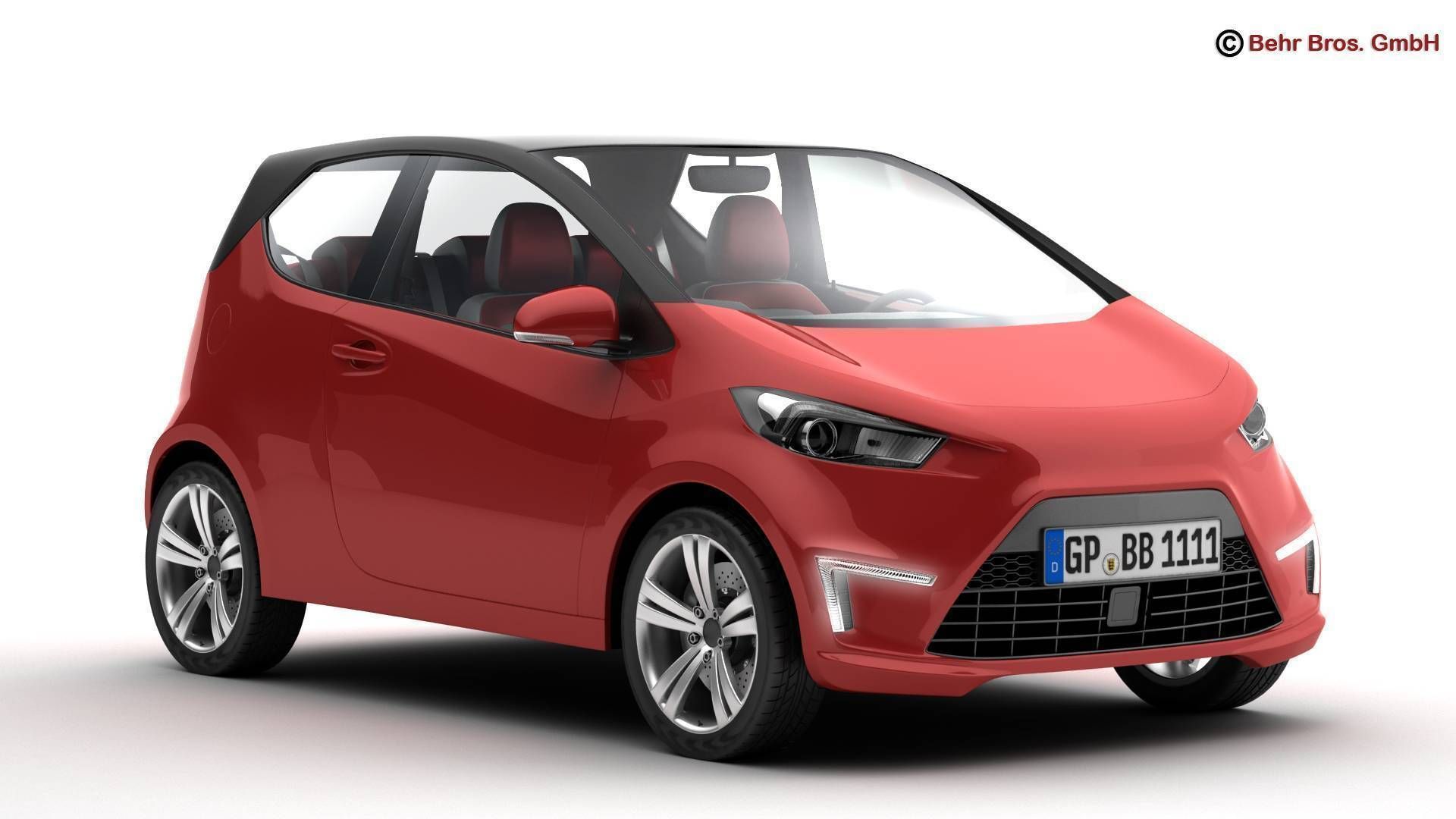 Generic City Car 3D model_1