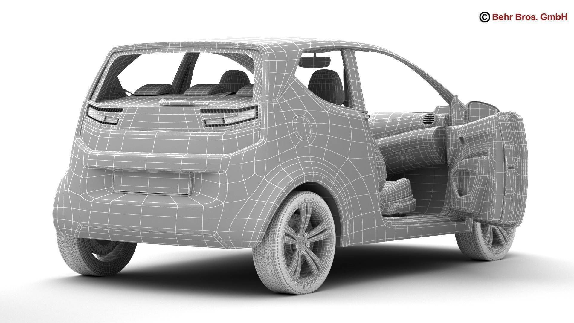 Generic City Car 3D model_18