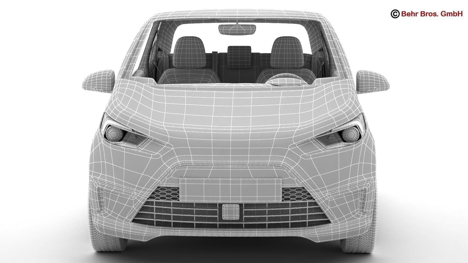 Generic City Car 3D model_20