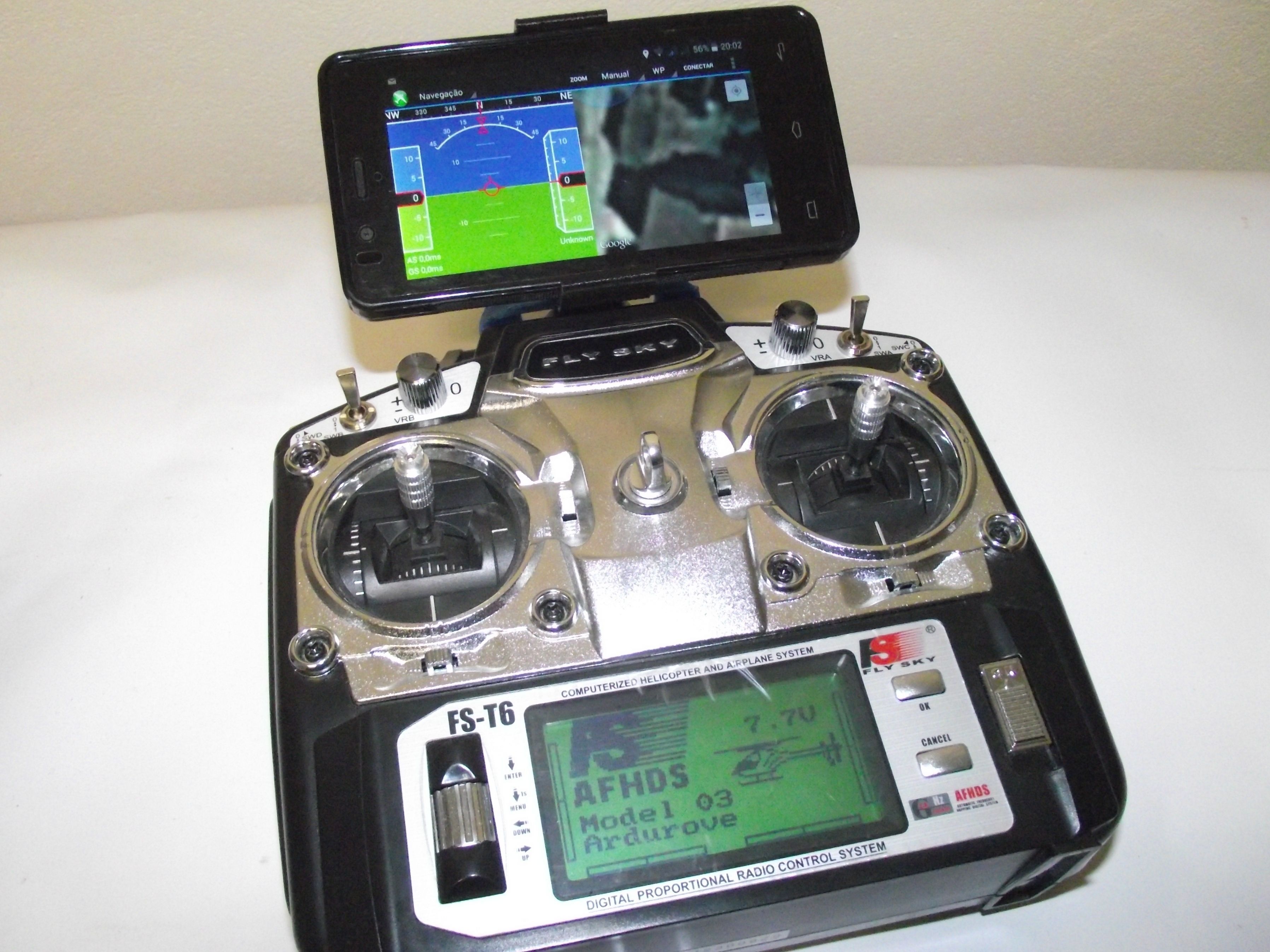 Suport for Flysky fs-t6 to phone or table 3D print model_6