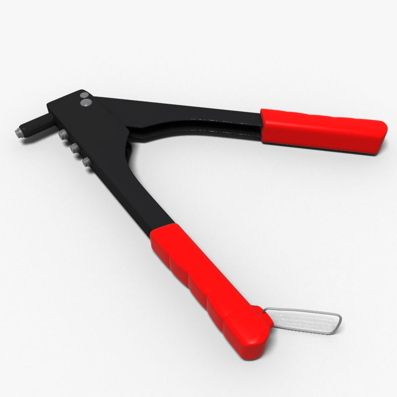 Riveter pliers 3D model_3
