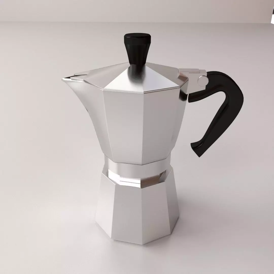 Moka Pot 3D model_0