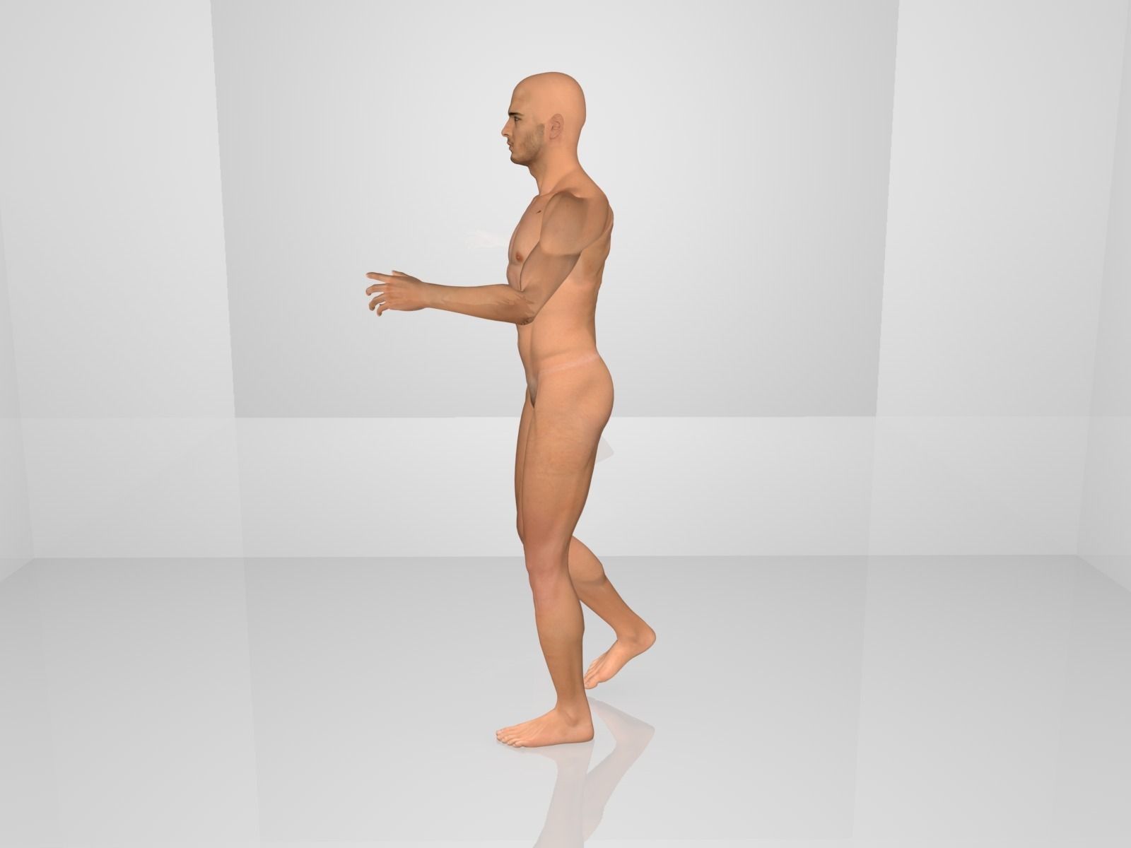 Human Rigged 3D model_4
