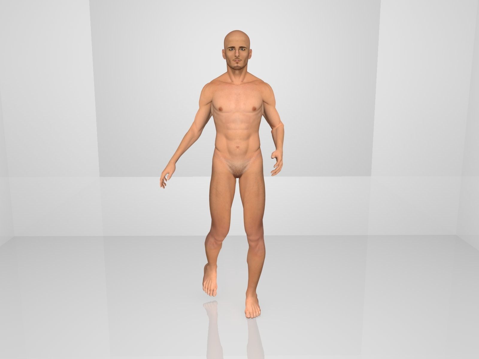 Human Rigged 3D model_2