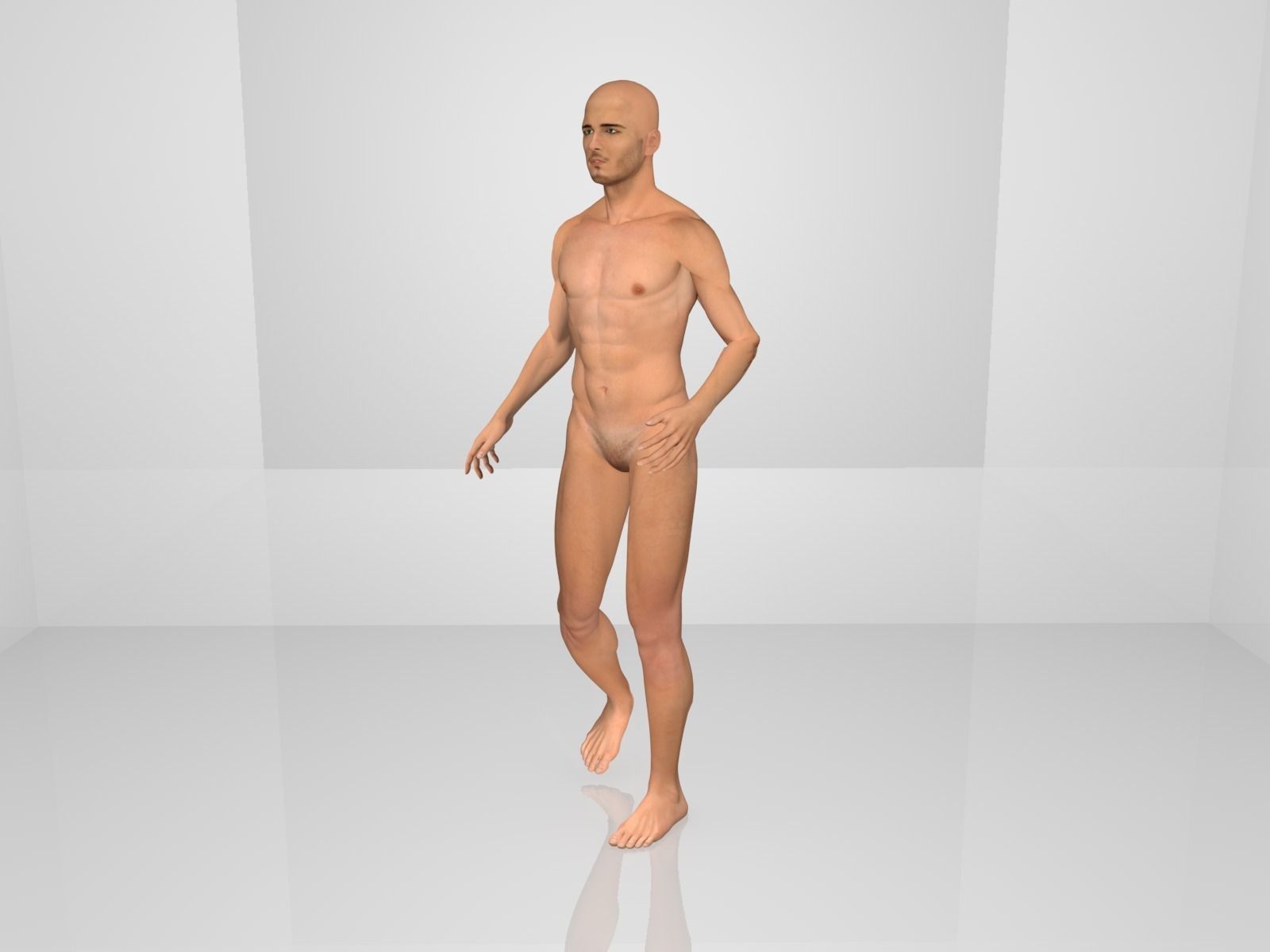 Human Rigged 3D model_3