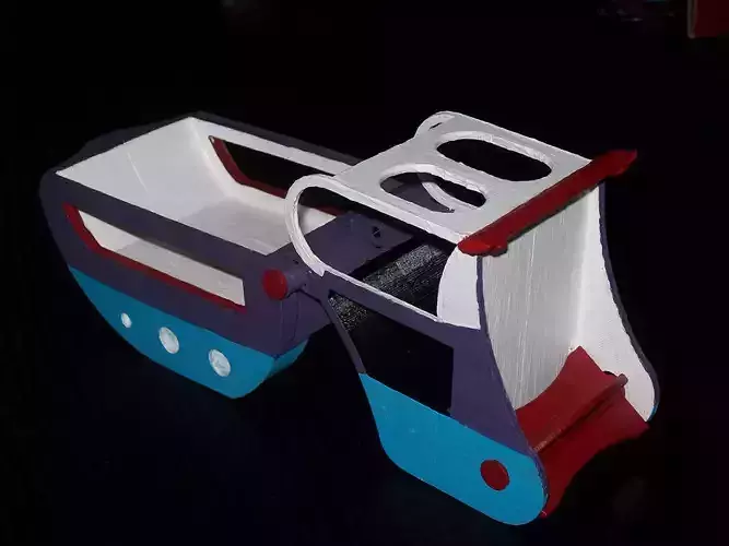 bateau articule perso v2 3D print model